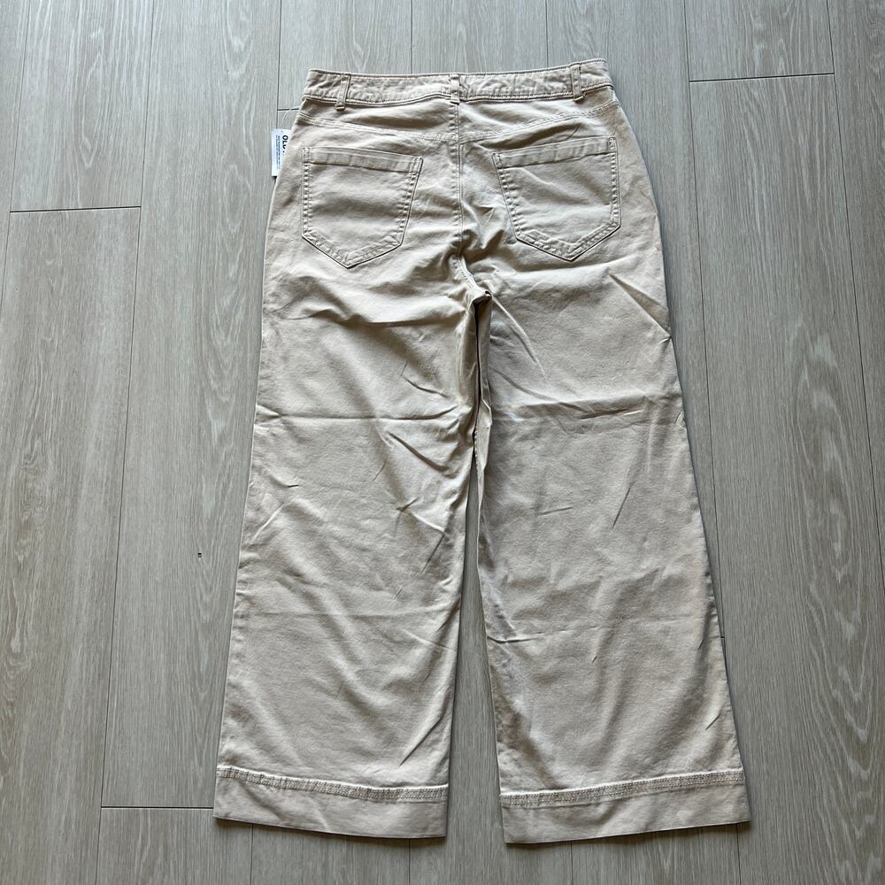 Old Navy Chino Pants Size 8 Wide Leg - Picture 3 of 9